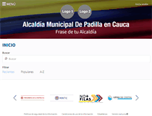 Tablet Screenshot of padilla-cauca.gov.co